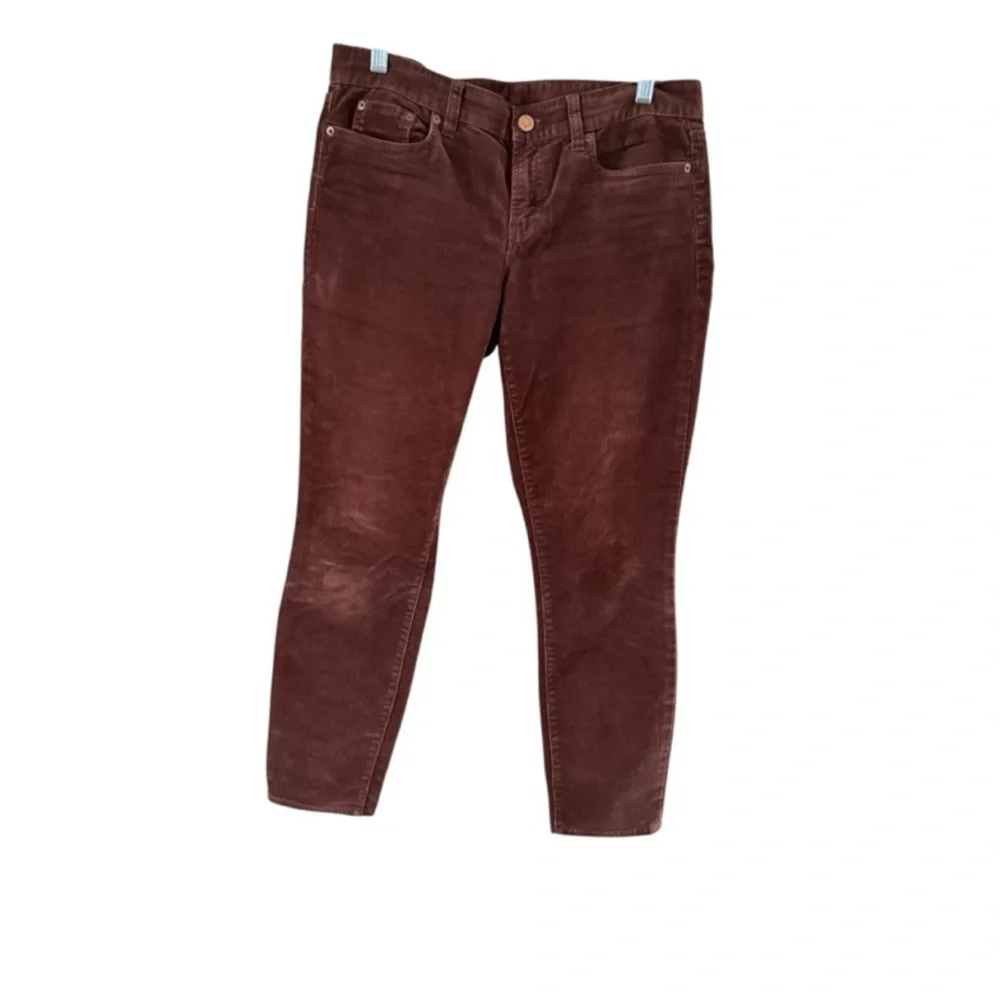 J. Crew Women's Burgundy Straight Leg Jeans